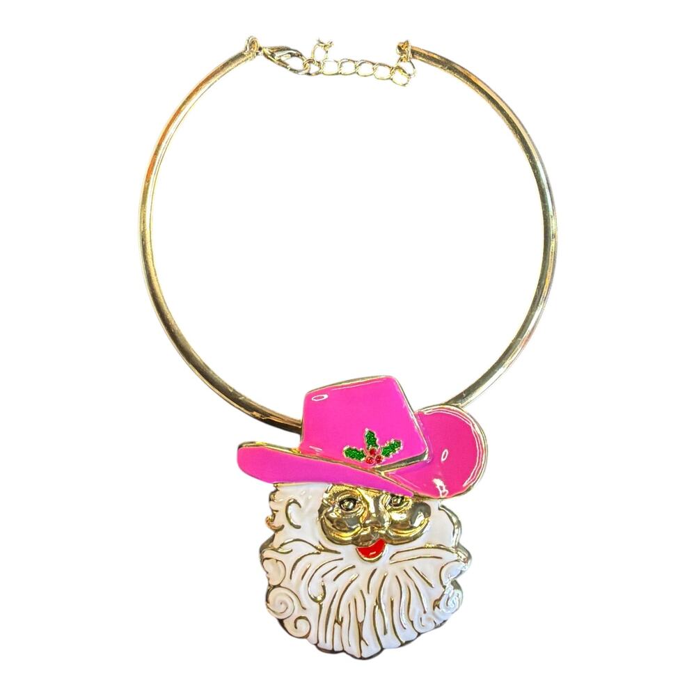Cowboy Santa Necklace - Picture 2 of 2